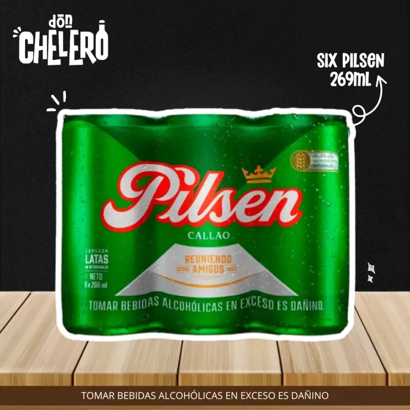 SIX PILSEN LATA X 269 ML.