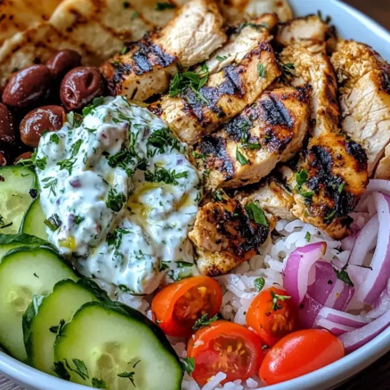 Lunes 27 Abril - Chicken gyro bowl
