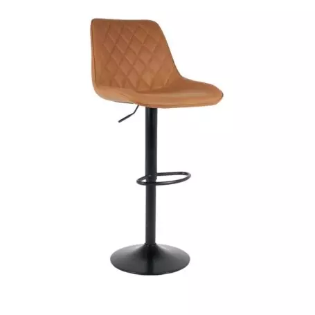 Banqueta eco cuero base negra