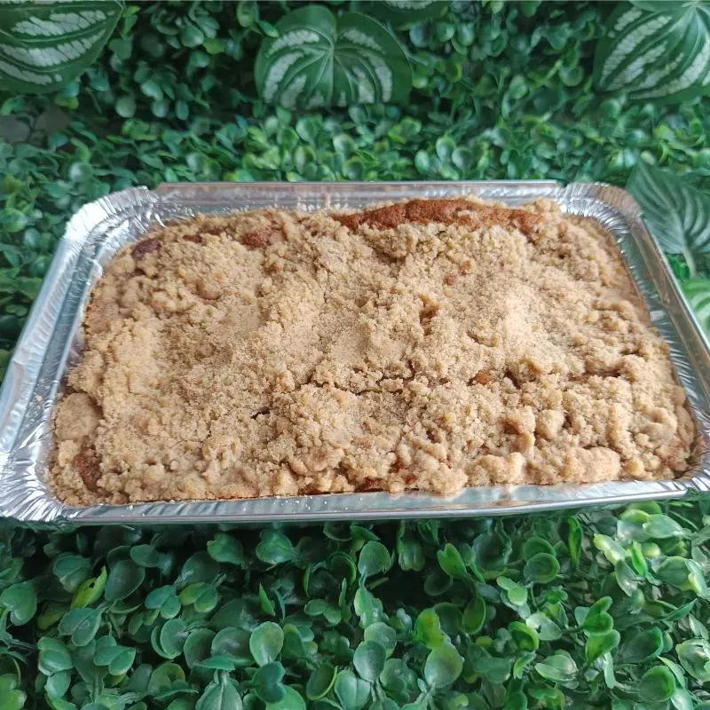 Cuca de banana com doce de leite