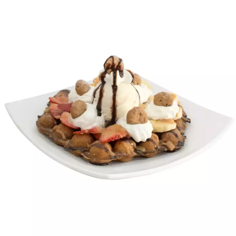 BUBBLE WAFFLE 2 SABORES HELADO