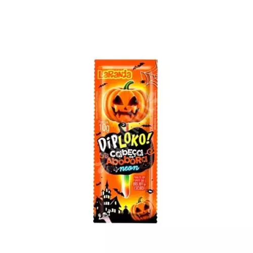 Pirulito Neon Diploko Laranja 10gr