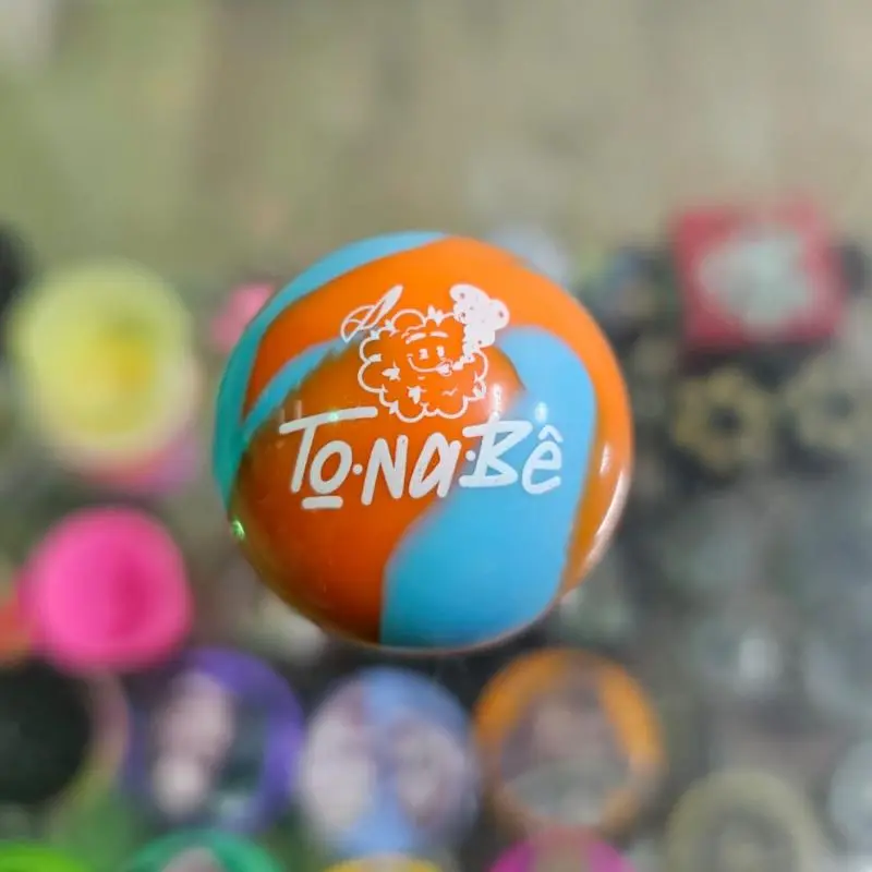 SLICK SILICONE REDONDO LARANJA/AZUL