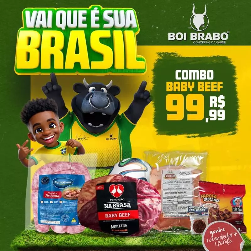 COMBO BABY BEEF NA BRASA