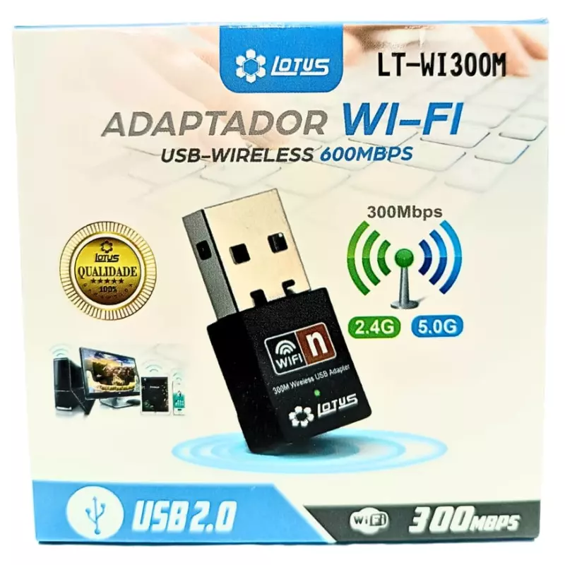 ADAPTADOR WI-FI USB LOTUS LT-WI300M