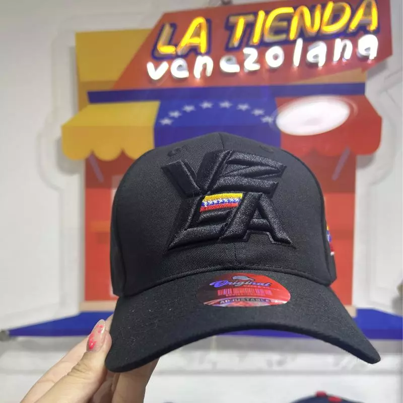 Gorra VZLA bordada negra