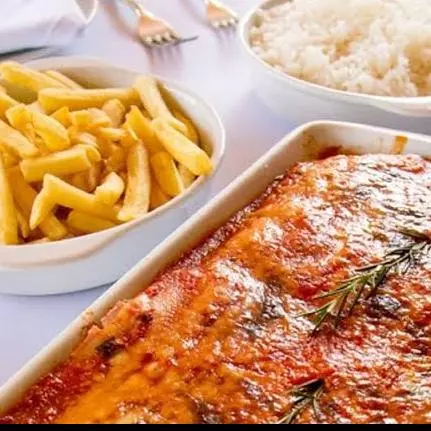 Meia porção bife  a parmegiana
