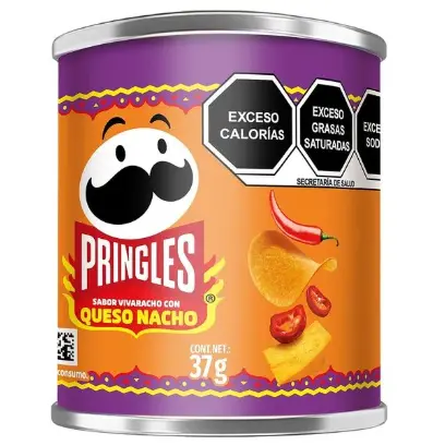 Pringles sabor queso nacho x37g