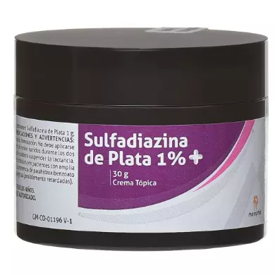 SULFADIAZINA DE PLATA 1% CREMA 30GR