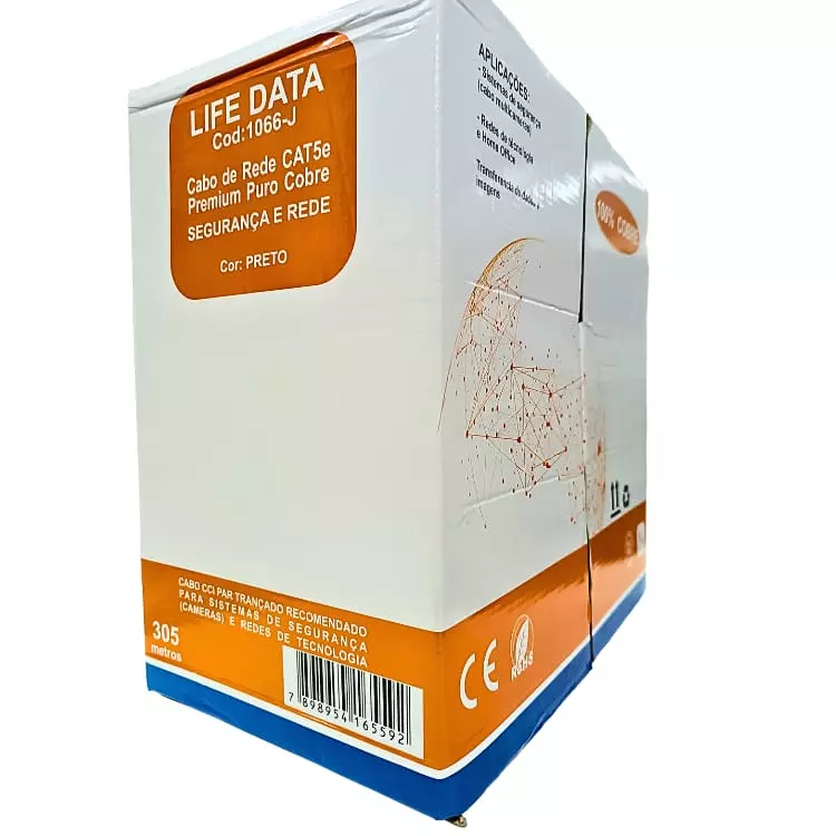 CABO DE REDE LIFE DATA 100%COBRE