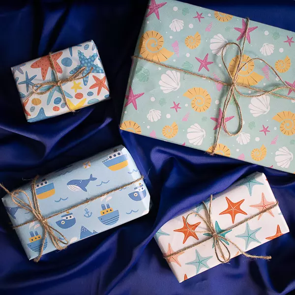 Papel de Regalo diseños Del Mar🐠🦀