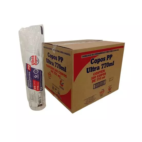 Copo ultra 770 ml caixa 500 copos
