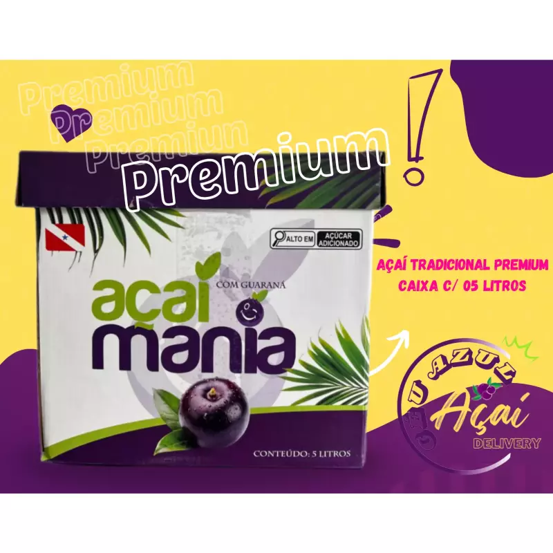 Açaí Premium - Caixa c/ 5 litros