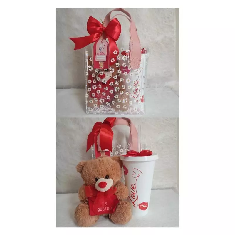 Teddy love en Bolsito transparente