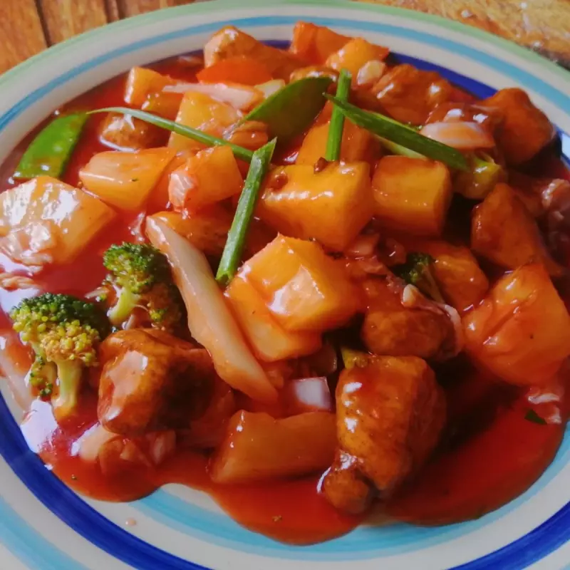 Cerdo con salsa de Tamarindo