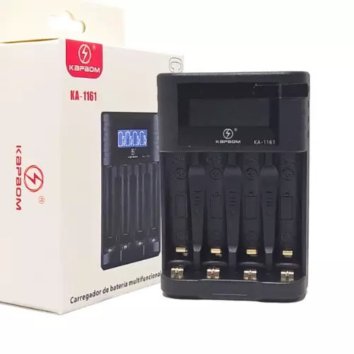 CARREGADOR DE PILHAS KAPBOM KA-1161