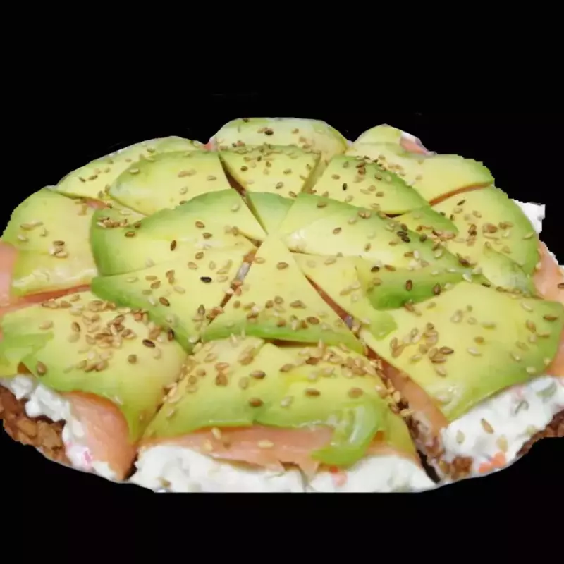 SUSHI PIZZA DE SALMÓN