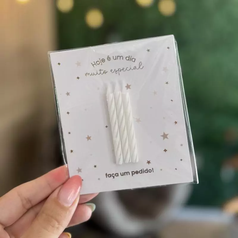 Cartão com velinhas