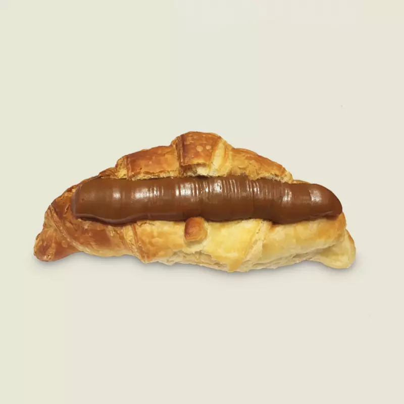 Croissant con dulce de leche