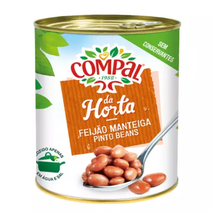 Feijão Compal Lata Manteiga 845g
