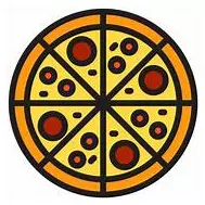 🟡 𝙋𝙞𝙯𝙯𝙖 𝙡𝙖 𝙈𝙧:  Pizza completa hawaina con borde de queso y arequipe, dividida en 8.