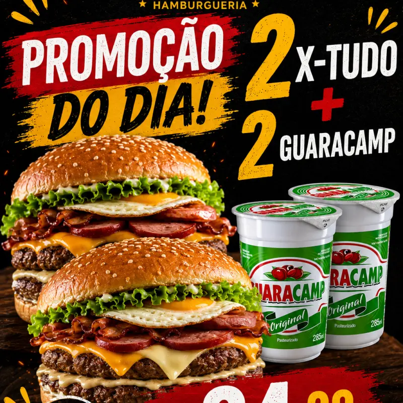 2 x tudo + 2 guaravitas