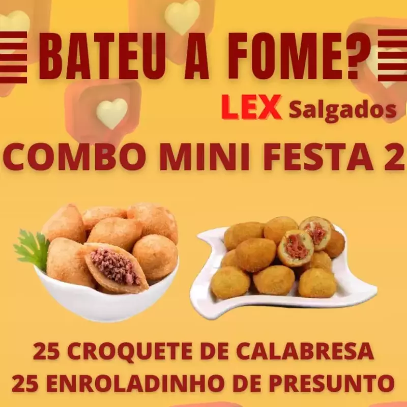 25 C. de calabresa + 25 E. de presunto