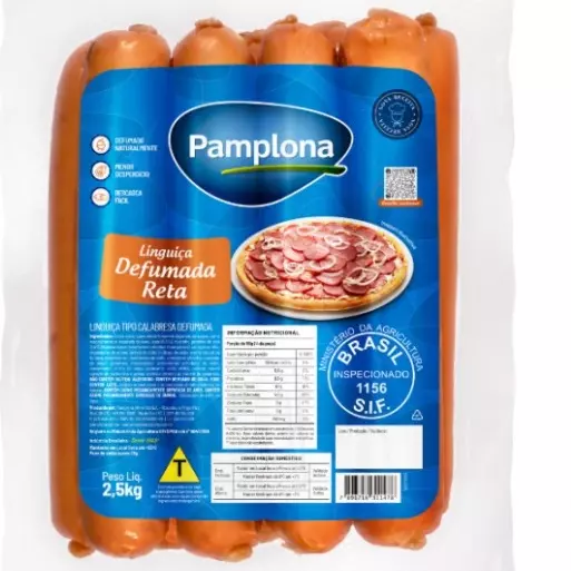 LINGUIÇA TIPO CALABRESA RETA 2,5KG