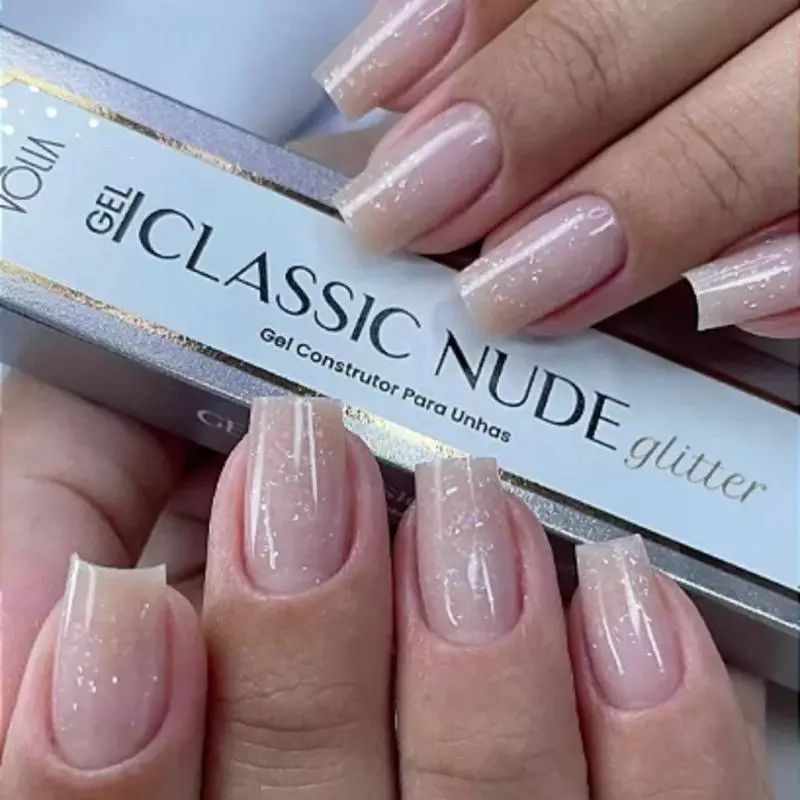 Gel Volia Sache Nude Glitter 14g