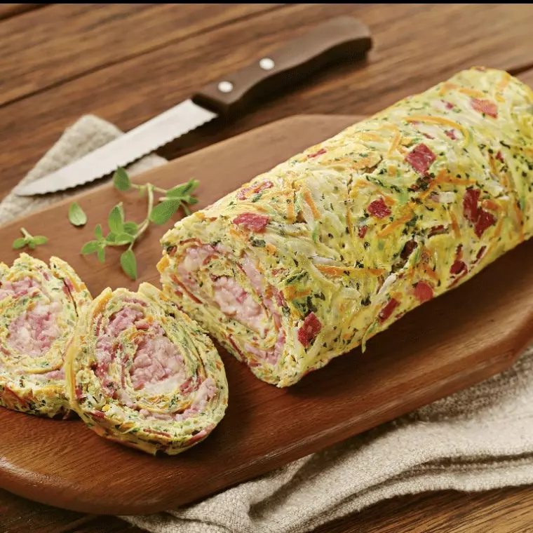 Rocambole de legumes