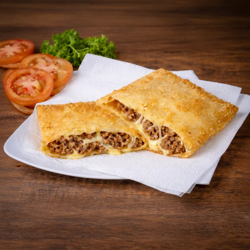 pastel de carne com queijo