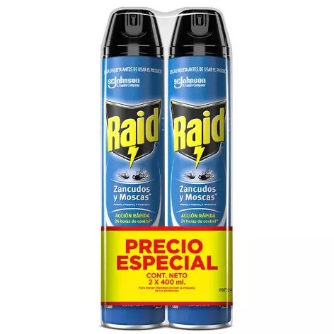 2 RAID ELIMINA VOLADORES 400ML