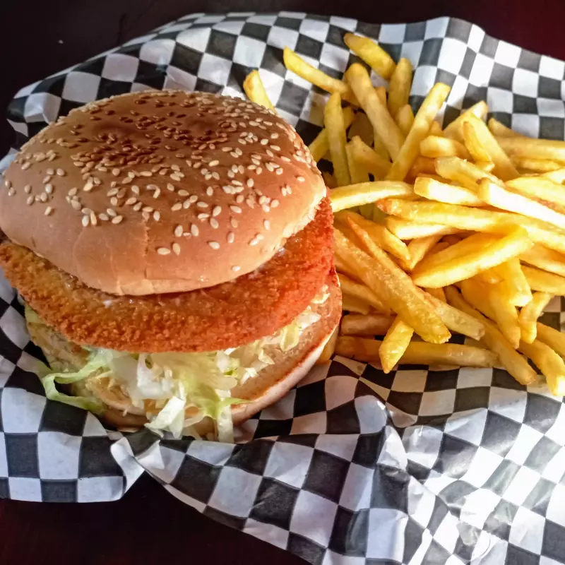 Chicken fried burger