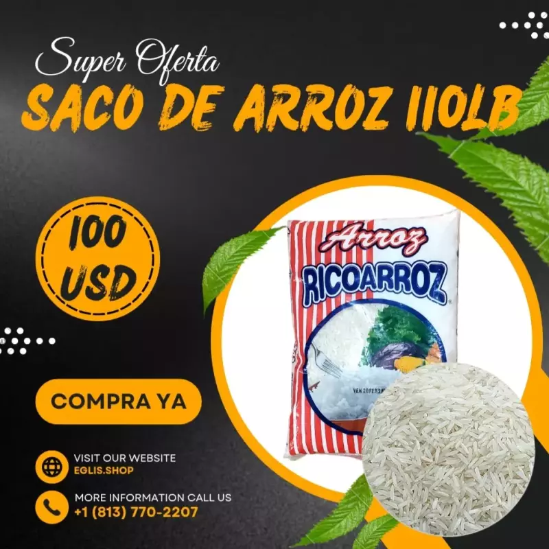 Paca de arroz 110lb