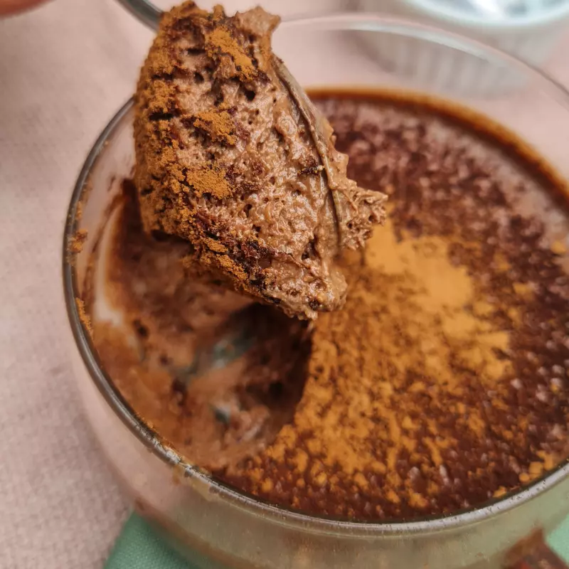 Mousse protéica de chocolate artes. Low Carb