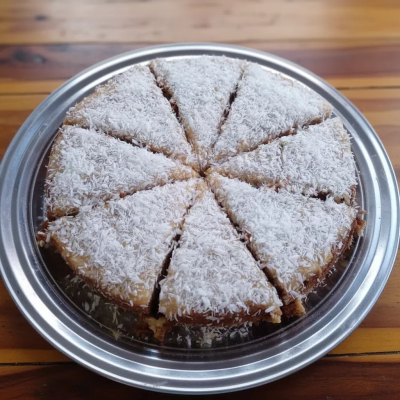 Bolo prestígio fatia