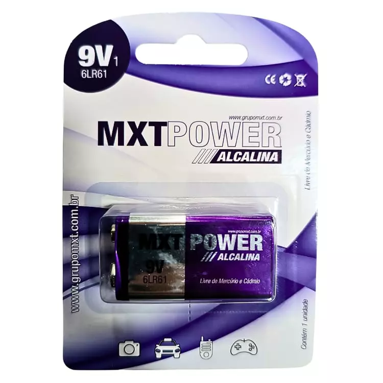BATERIA MXT 9V POWER ALCALINA
