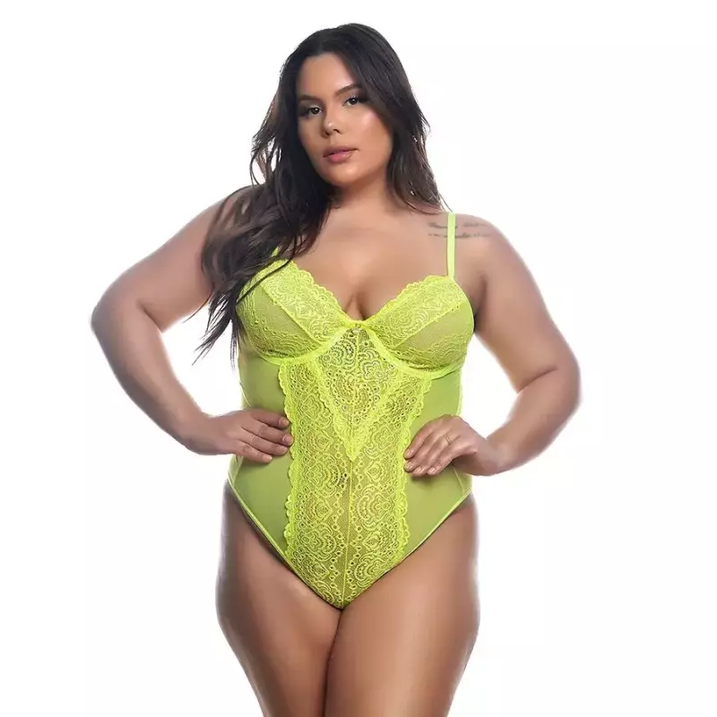 Body Francielly plus Amarelo