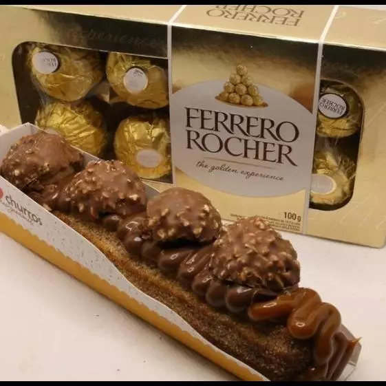 CHURROS FERRERO ROCHER COM NUTELLA