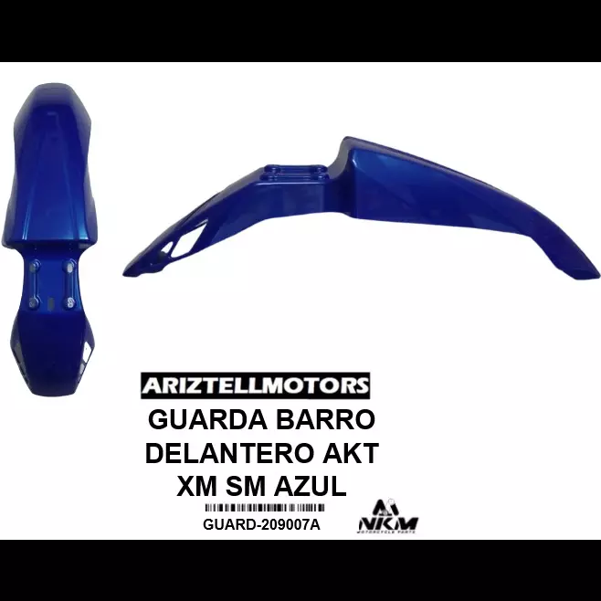 GUARDA BARRO DELANTERO AKT XM AZUL