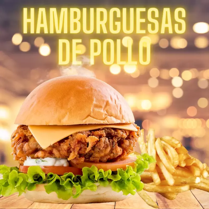 HAMBURGUESA POLLO