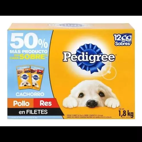 Pedigree Cachorro Sobre c/12 sobres