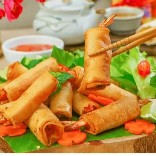 Rollo primavera de camarón