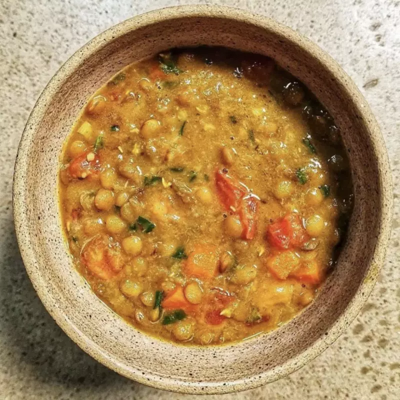 Sopa de Lentilha LowCarb Vegetariana
