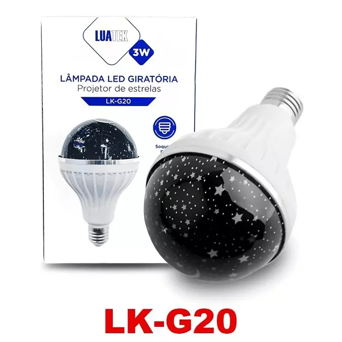 LAMPADA PROJETOR DE ESTRELAS LK-G20