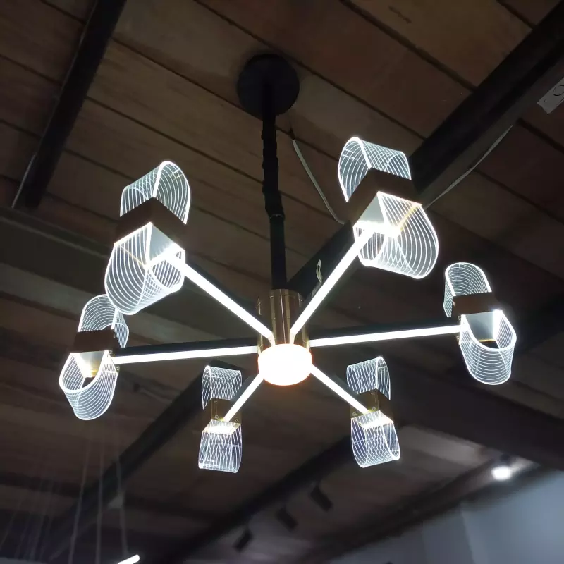 LÁMPARA REF 9060-6 DORADA