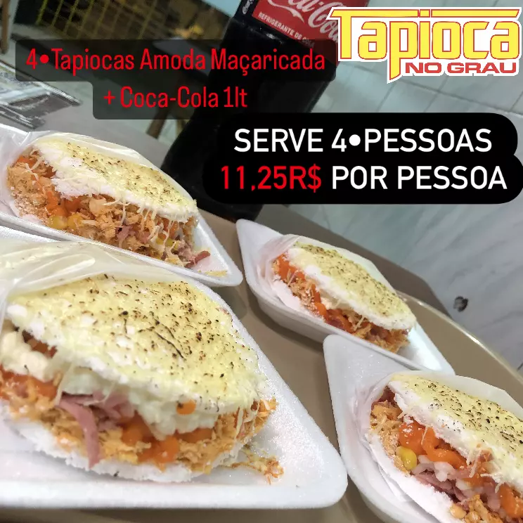 4•Tapiocas Amoda + Coca-Cola 1lt