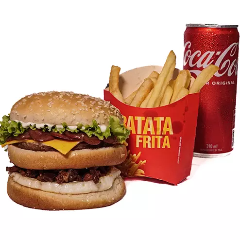 X-TUDO + FRITAS + REFRIGERANTE