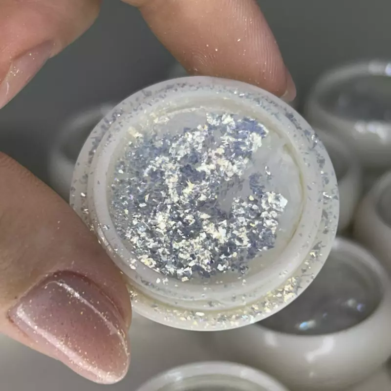 Glitter Flake Branco N•78