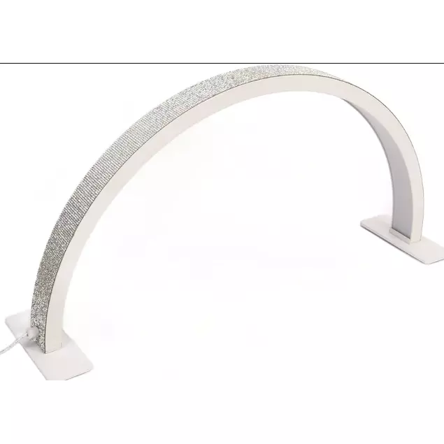 Media Luna de mesa con diamantes
